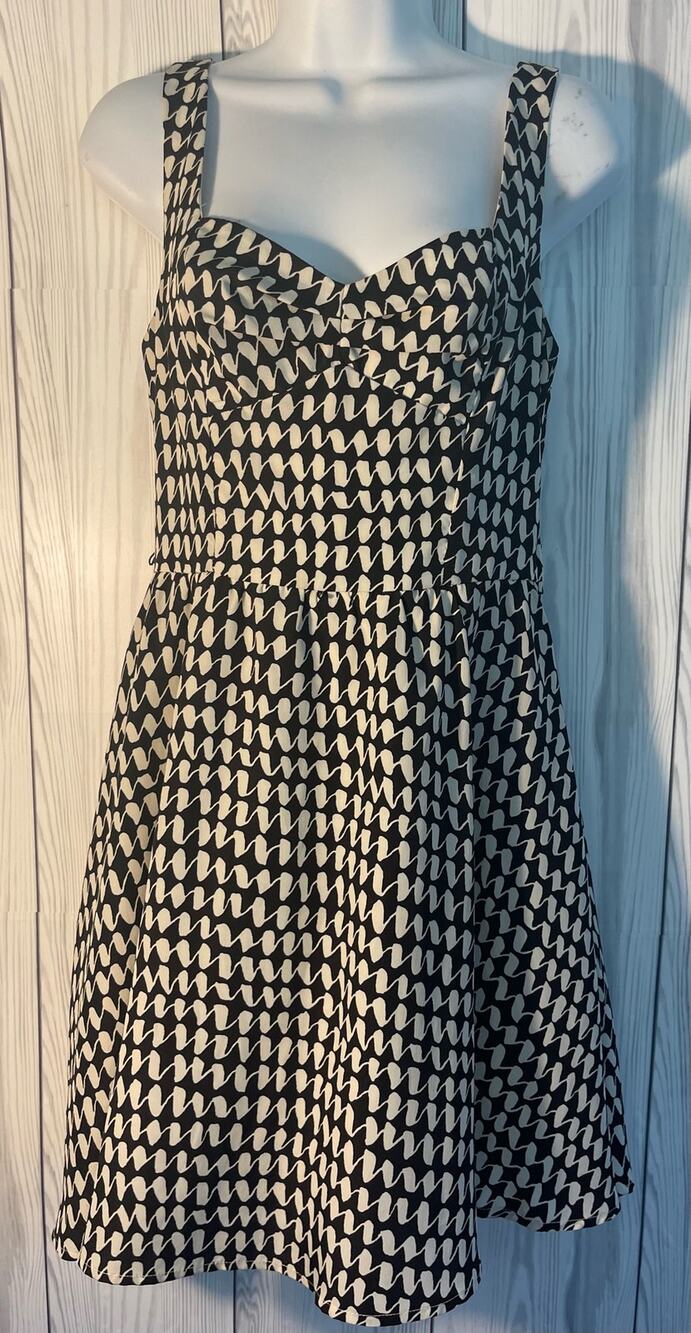 American Rag Classic Style Womens Dress Black & White Size Small